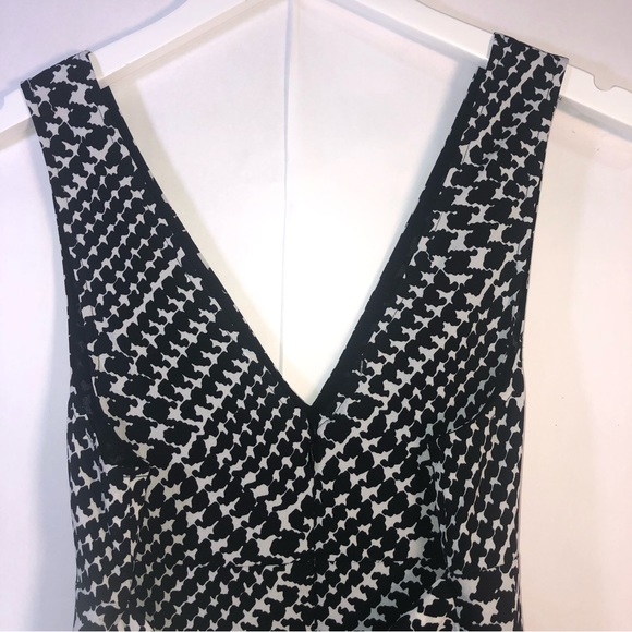 Victoria's Secret The Deep V Hounds Tooth Pleated Cocktail Dress Size 4 - Picture 9 of 14